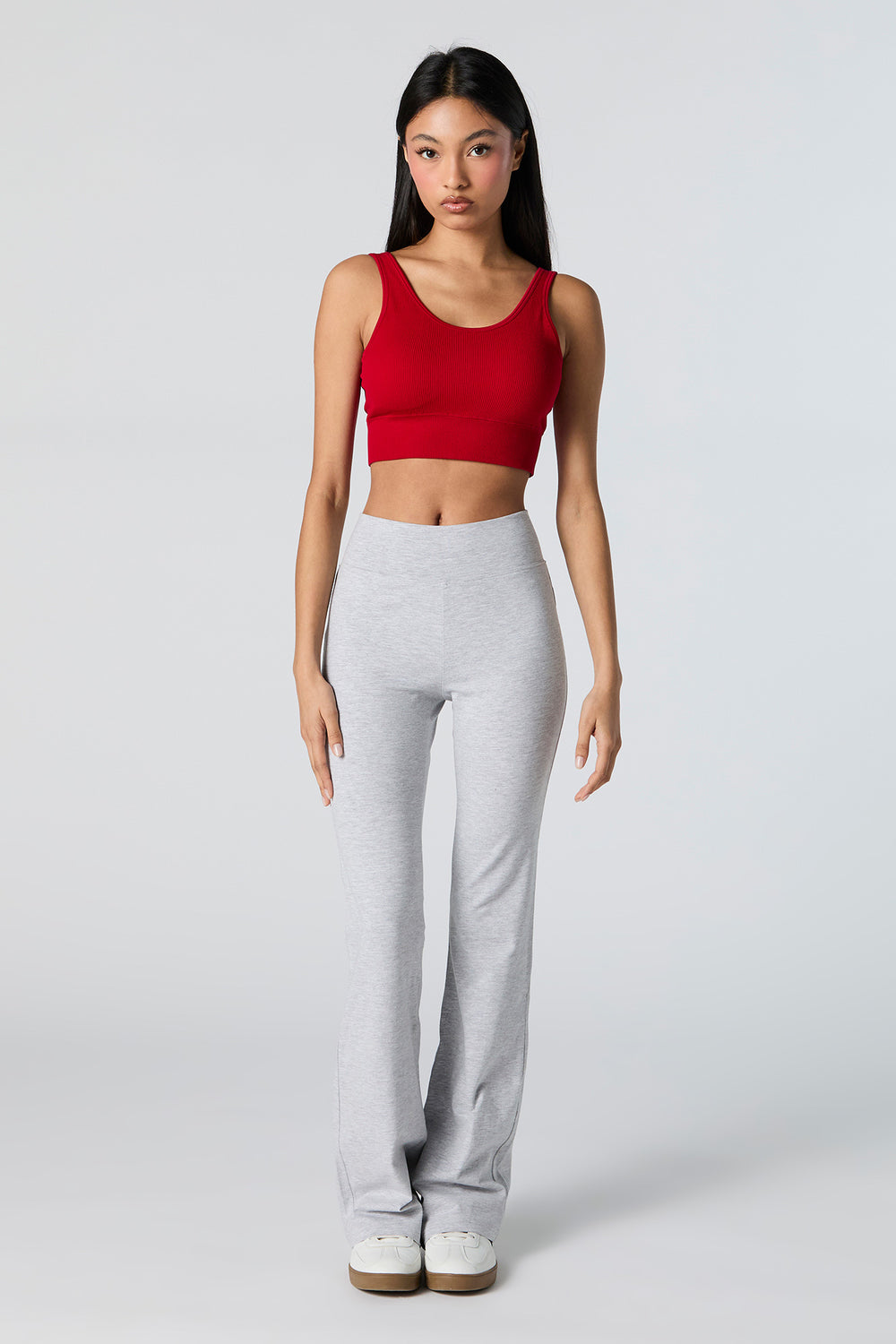 Seamless Ribbed Scoop Neck Cropped Tank Seamless Ribbed Scoop Neck Cropped Tank 15