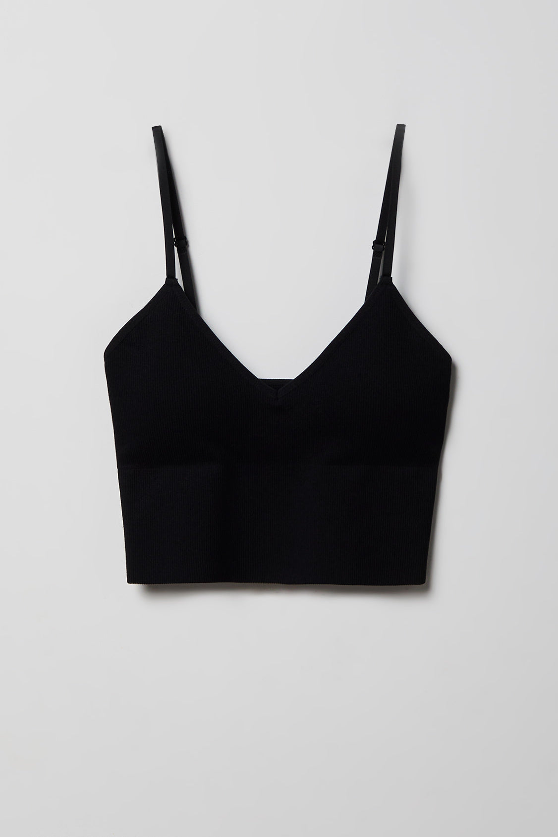 Alt View 4. Braless Seamless Bustier Cami - Black