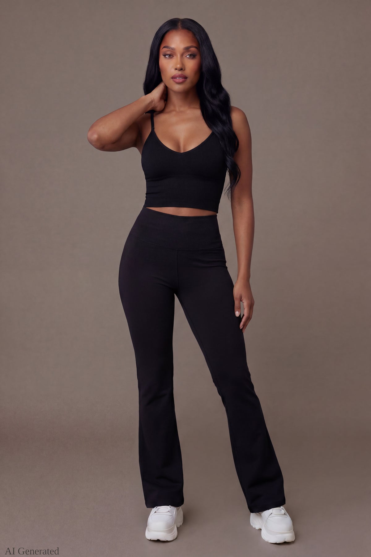 Alt View 2. Braless Seamless Bustier Cami - Black