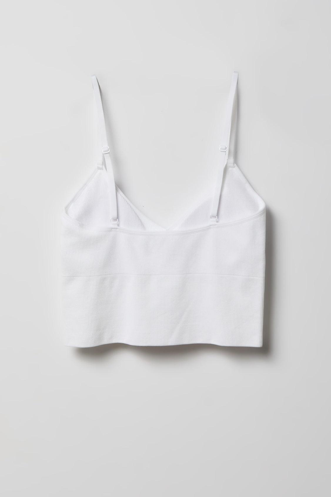 Alt View 2. Braless Seamless Bustier Cami - White