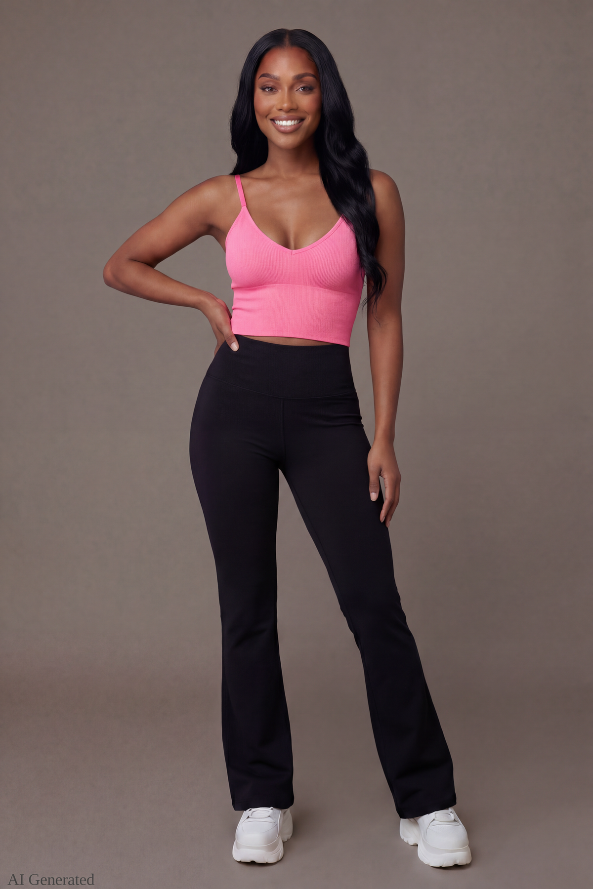 Braless Seamless Bustier Cami - Pink
