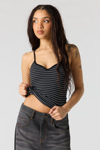 Braless Seamless Ribbed V-Neck Cami