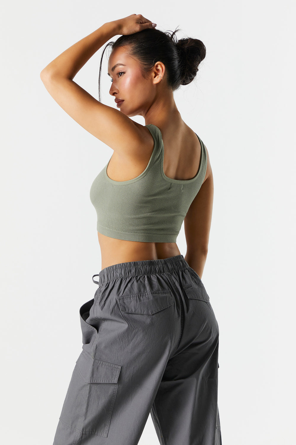 Seamless Cropped Square Neck Tank Seamless Cropped Square Neck Tank 5