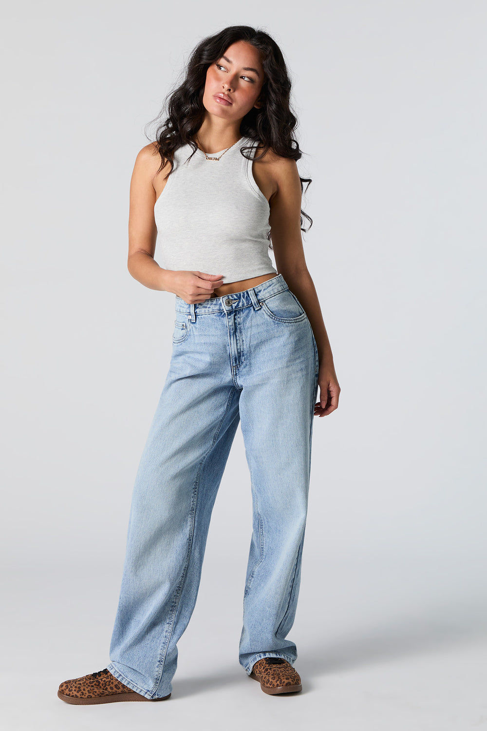 Ribbed High Neck Cropped Tank Ribbed High Neck Cropped Tank 9