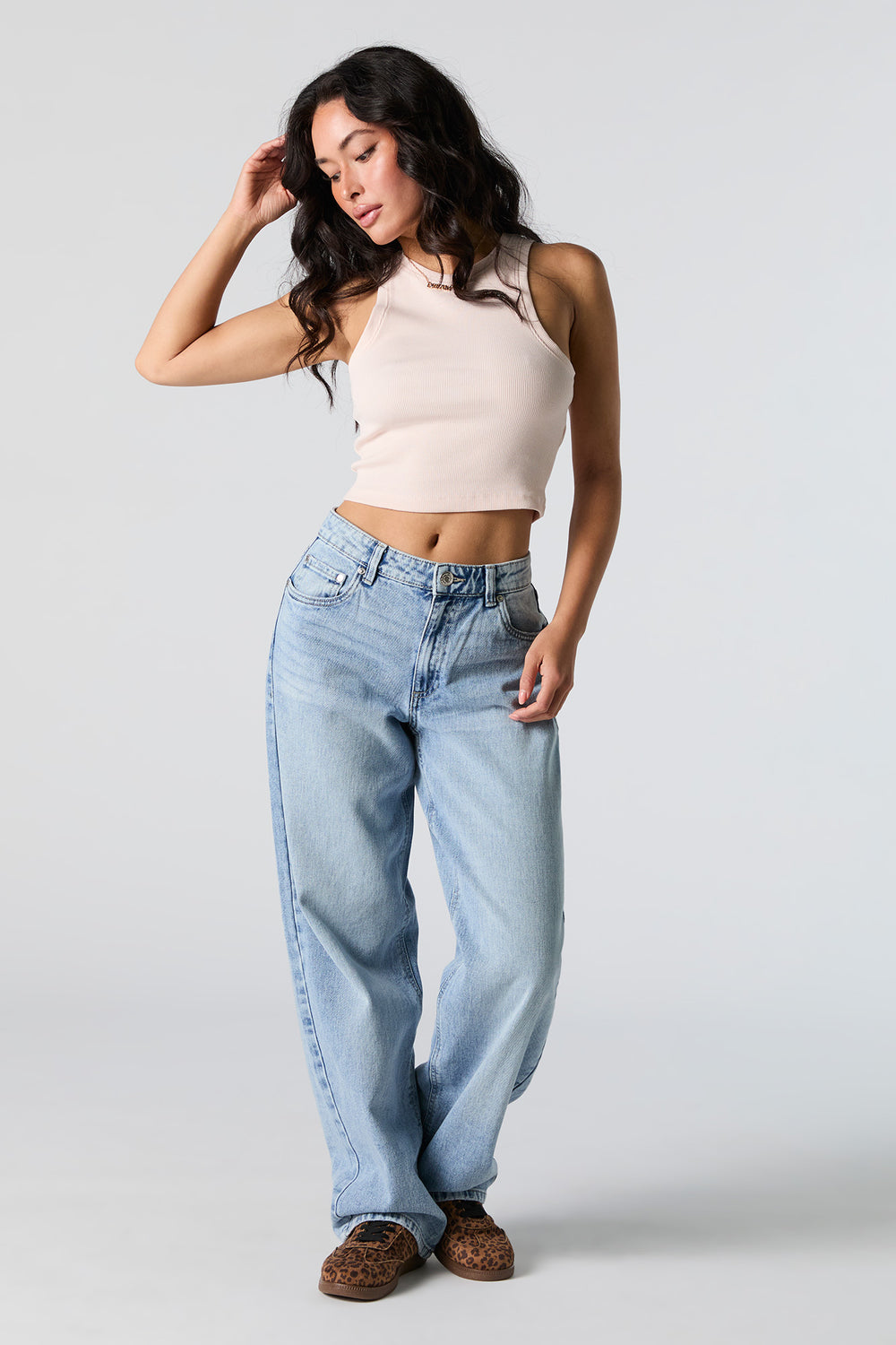 Ribbed High Neck Cropped Tank Ribbed High Neck Cropped Tank 18