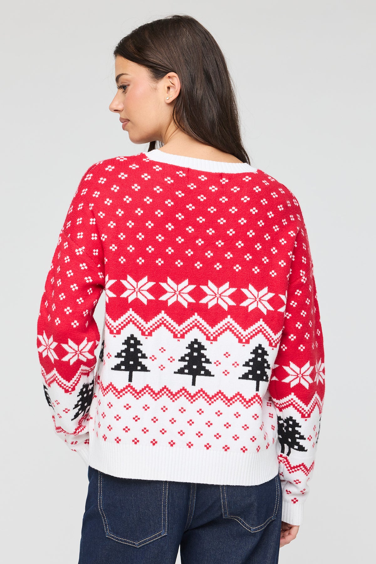 Alt View 2. Coca-Cola Oversized Christmas Sweater - Red