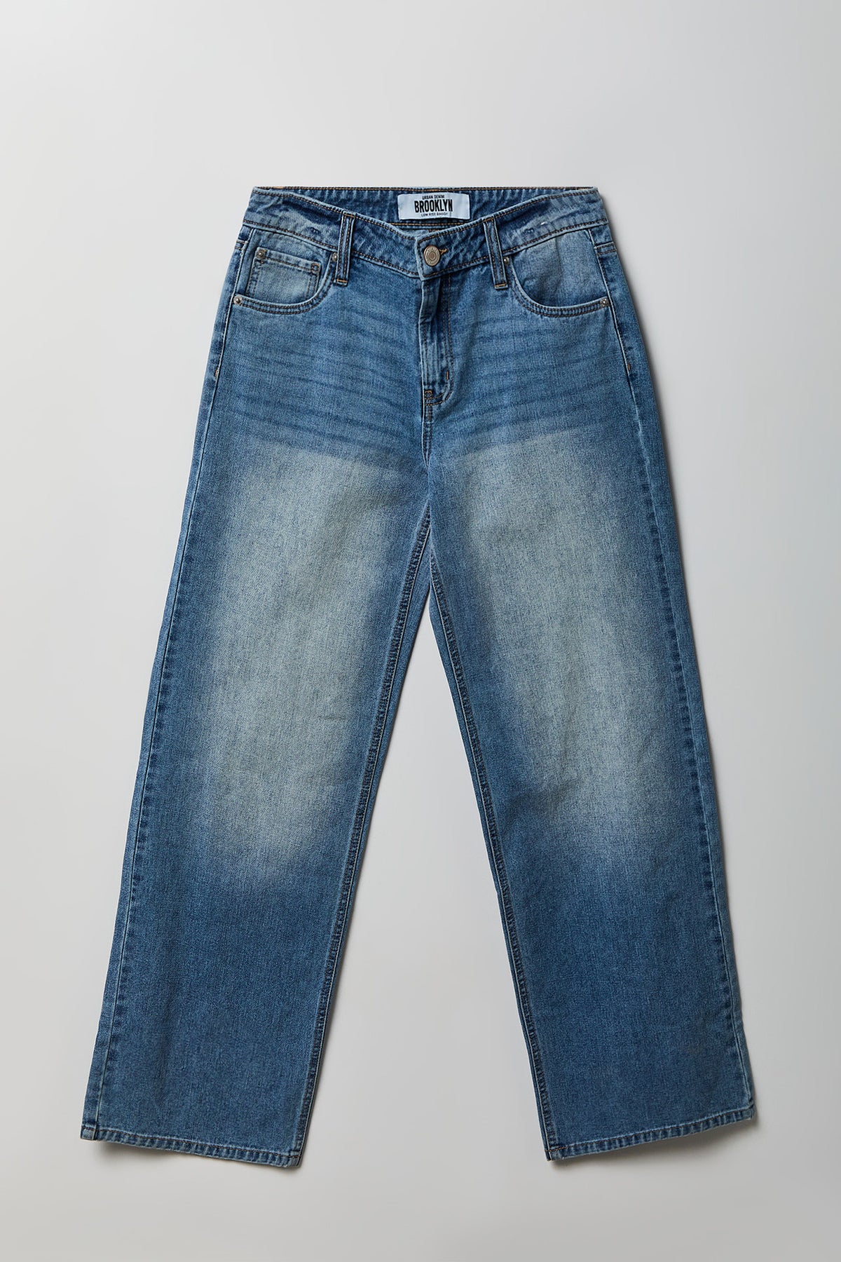 Alt View 4. Brooklyn Low Rise Baggy Medium Jean - Medium Blue