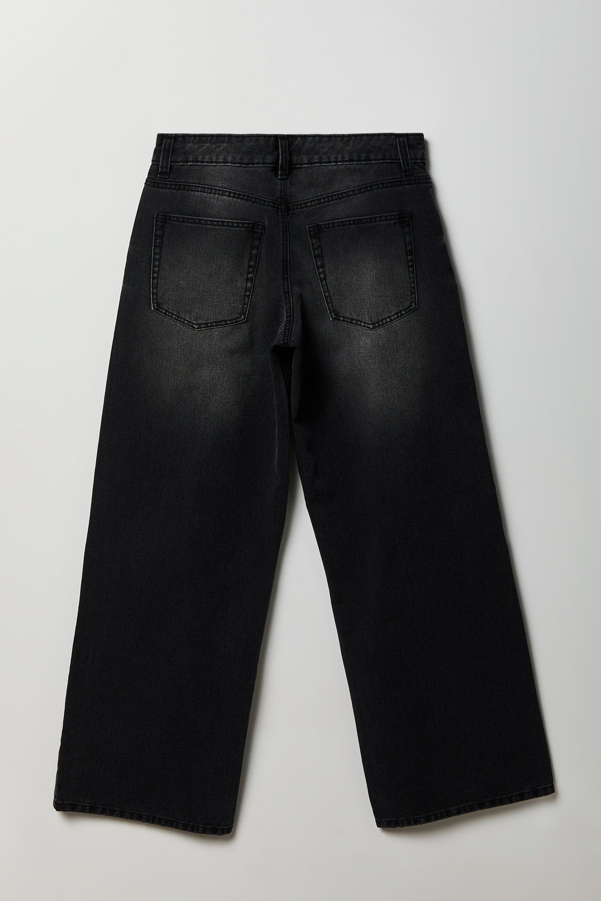 Alt View 2. London Low Rise Super Baggy Black Jean - Plaid