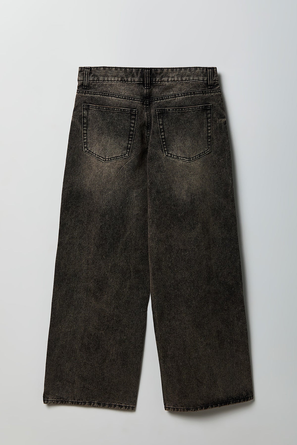 Alt View 2. London Low Rise Super Baggy Vintage Latte Jean - Dark Brown