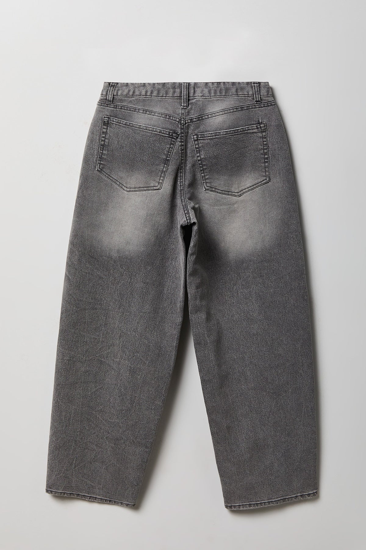 Alt View 5. Stretch High Rise Barrel Grey Jean - Charcoal
