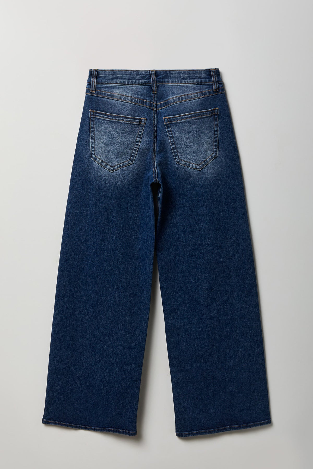 Alt View 5. Soho Stretch Mid Rise Super Baggy Dark Jean - Denim Blue