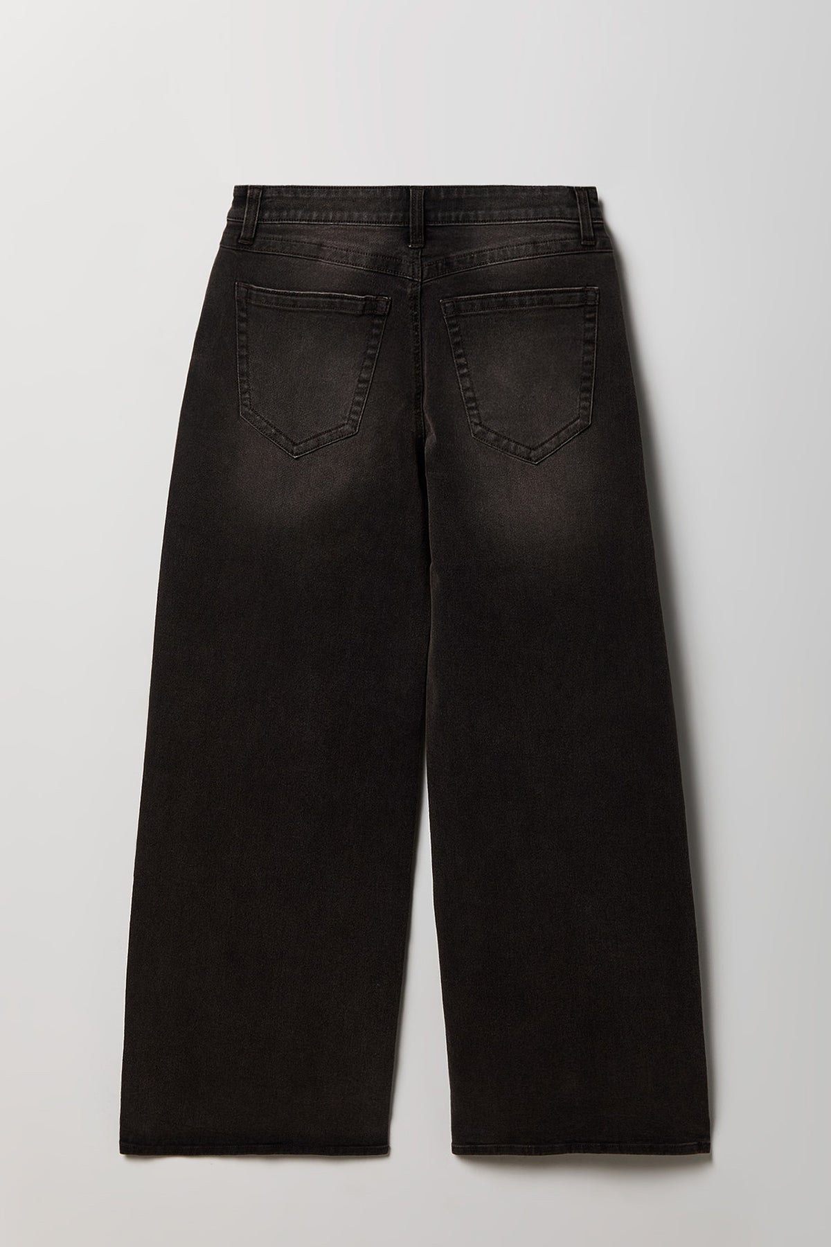 Alt View 2. Soho Stretch Mid Rise Super Baggy Jean - Dark Brown