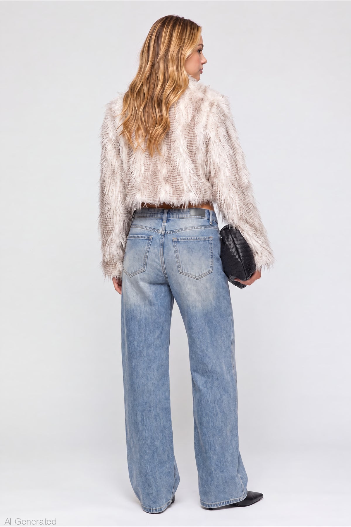 Alt View 2. Brooklyn Low Rise Baggy Vintage Medium Jean - Pacific Blue
