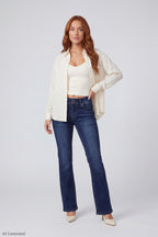 Stretch Low Rise Bootcut Dark Jean