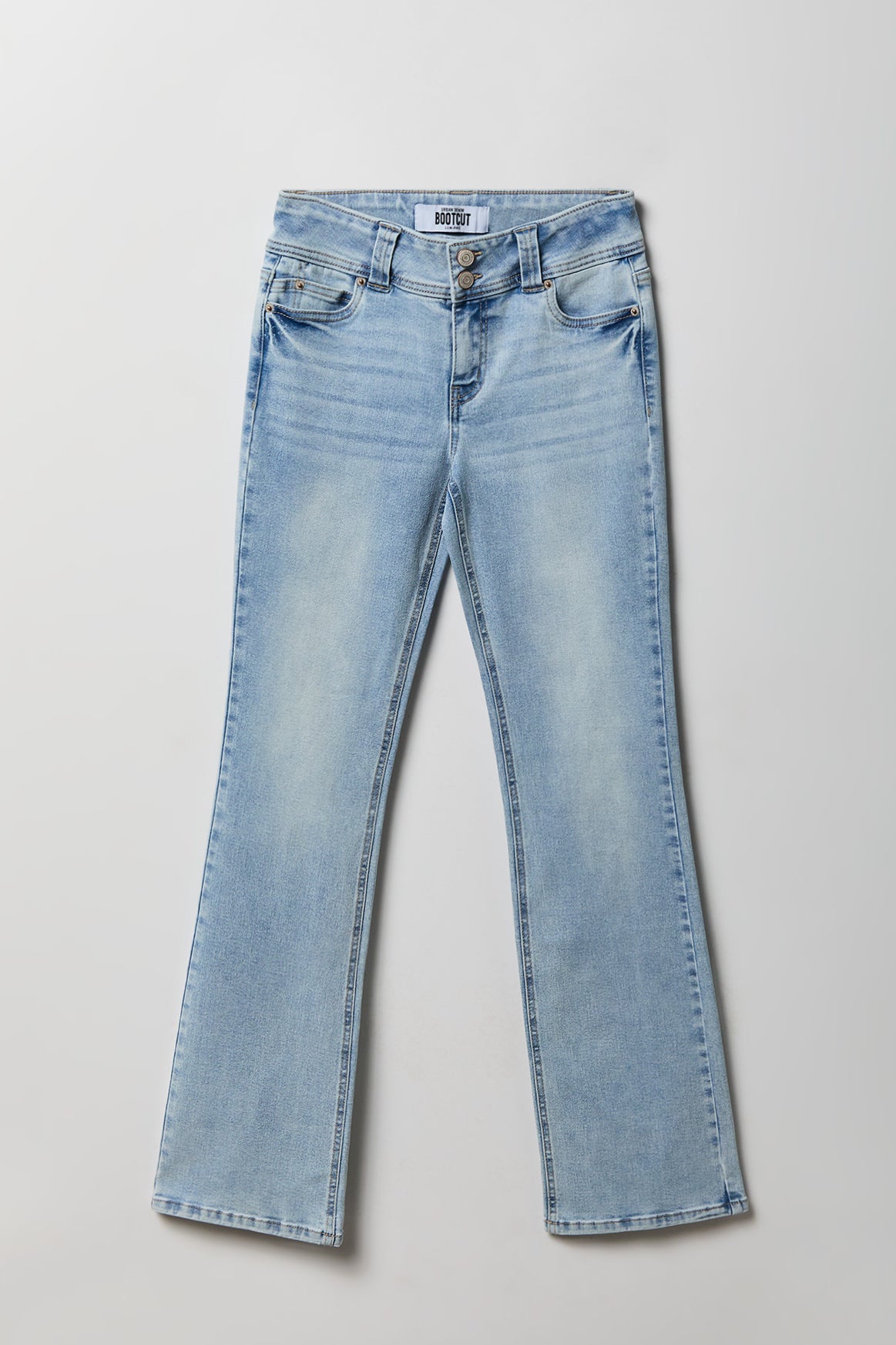 Stretch Low Rise Bootcut Light Jean - Light Denim Blue