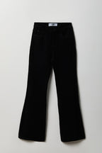 Stretch High Rise Flare Black Jean
