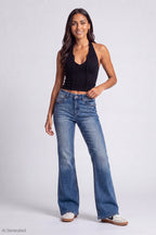 Stretch High Rise Flare Medium Jean