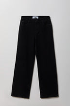 Paris Stretch High Rise Wide Leg Black Jean