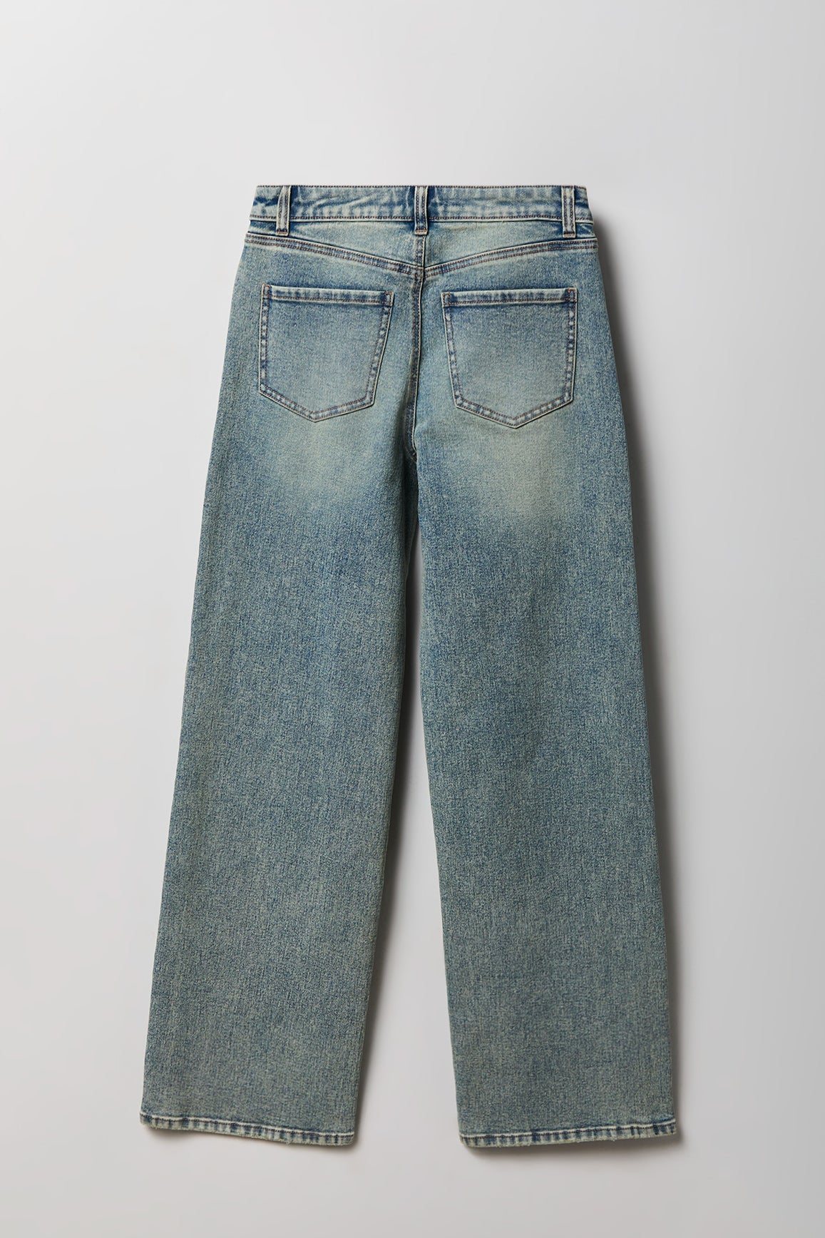 Alt View 6. Paris Stretch High Rise Wide Leg Vintage Medium Jean - Pacific Blue
