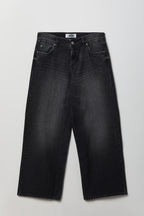 London Low Rise Super Baggy Washed Black Jean