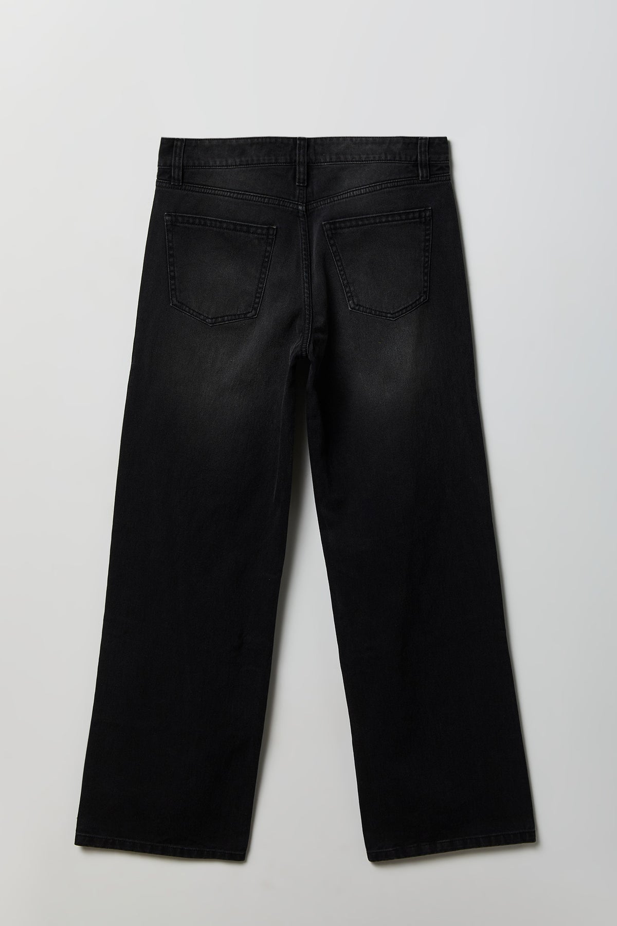 Alt View 2. Brooklyn Low Rise Baggy Washed Black Jean - Black