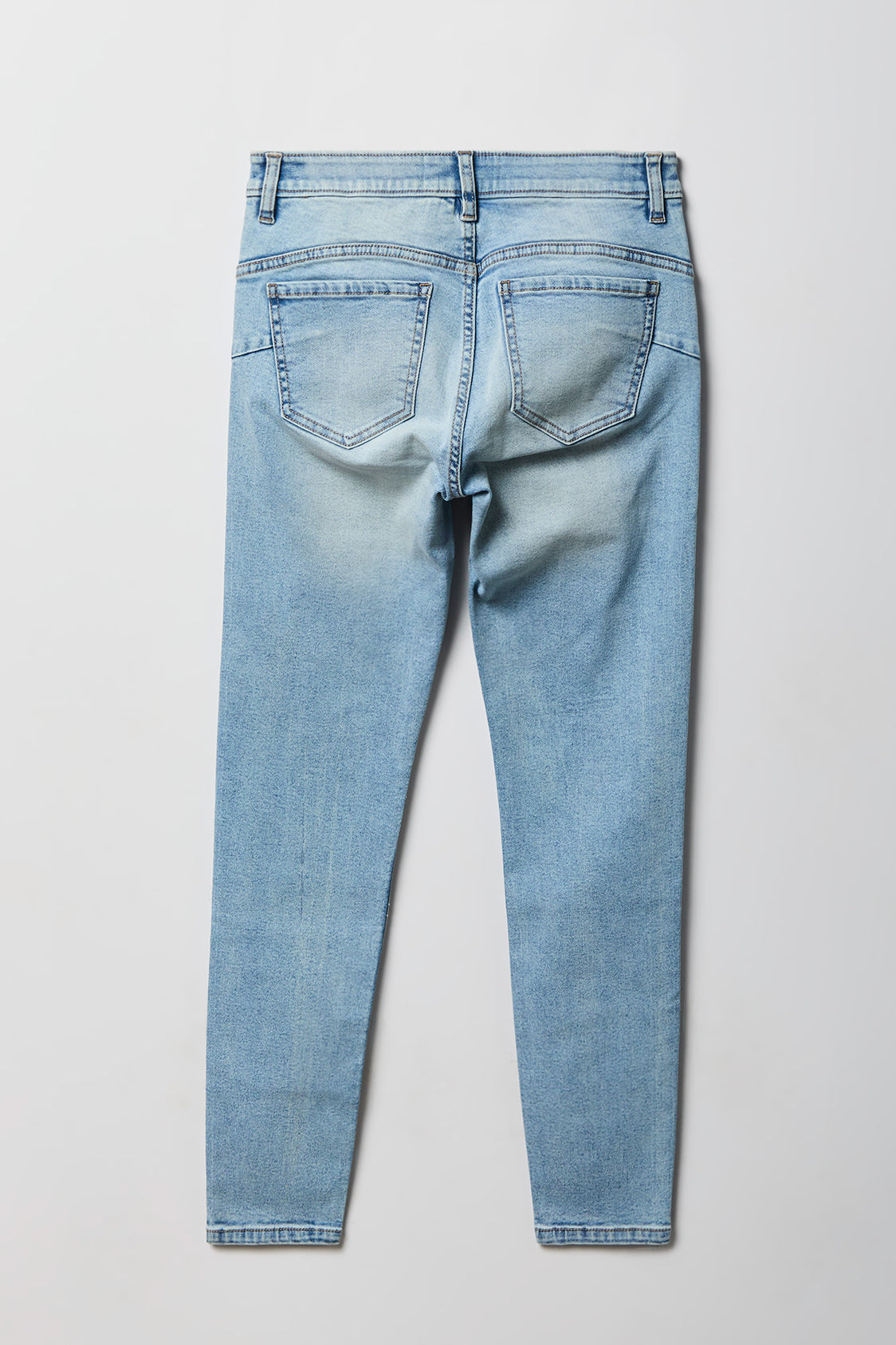 Alt View 2. Stretch Push Up Skinny Light Jean - Light Denim Blue