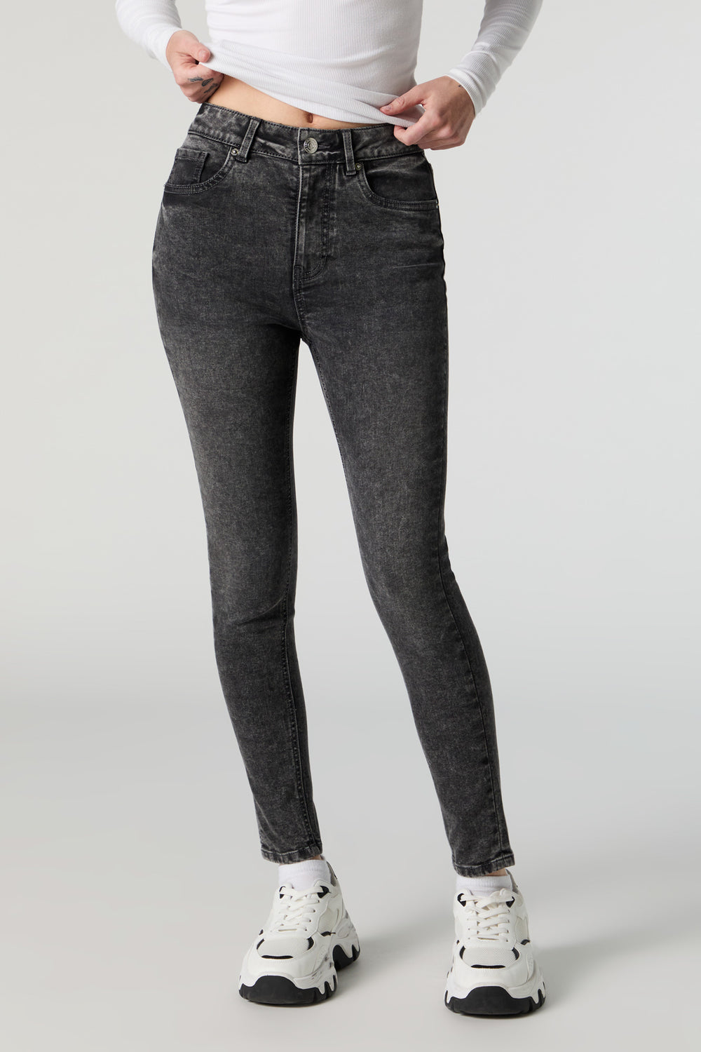 Miami Black Washed High Rise Skinny Jean Miami Black Washed High Rise Skinny Jean 2