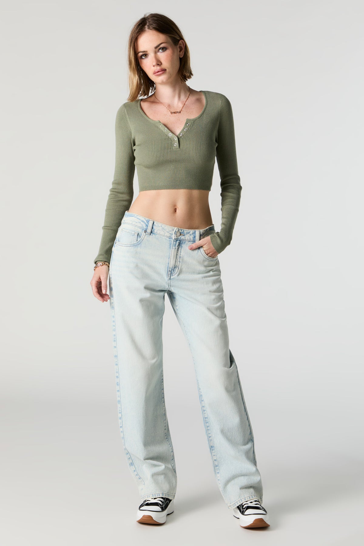 Light Washed Baggy Jean