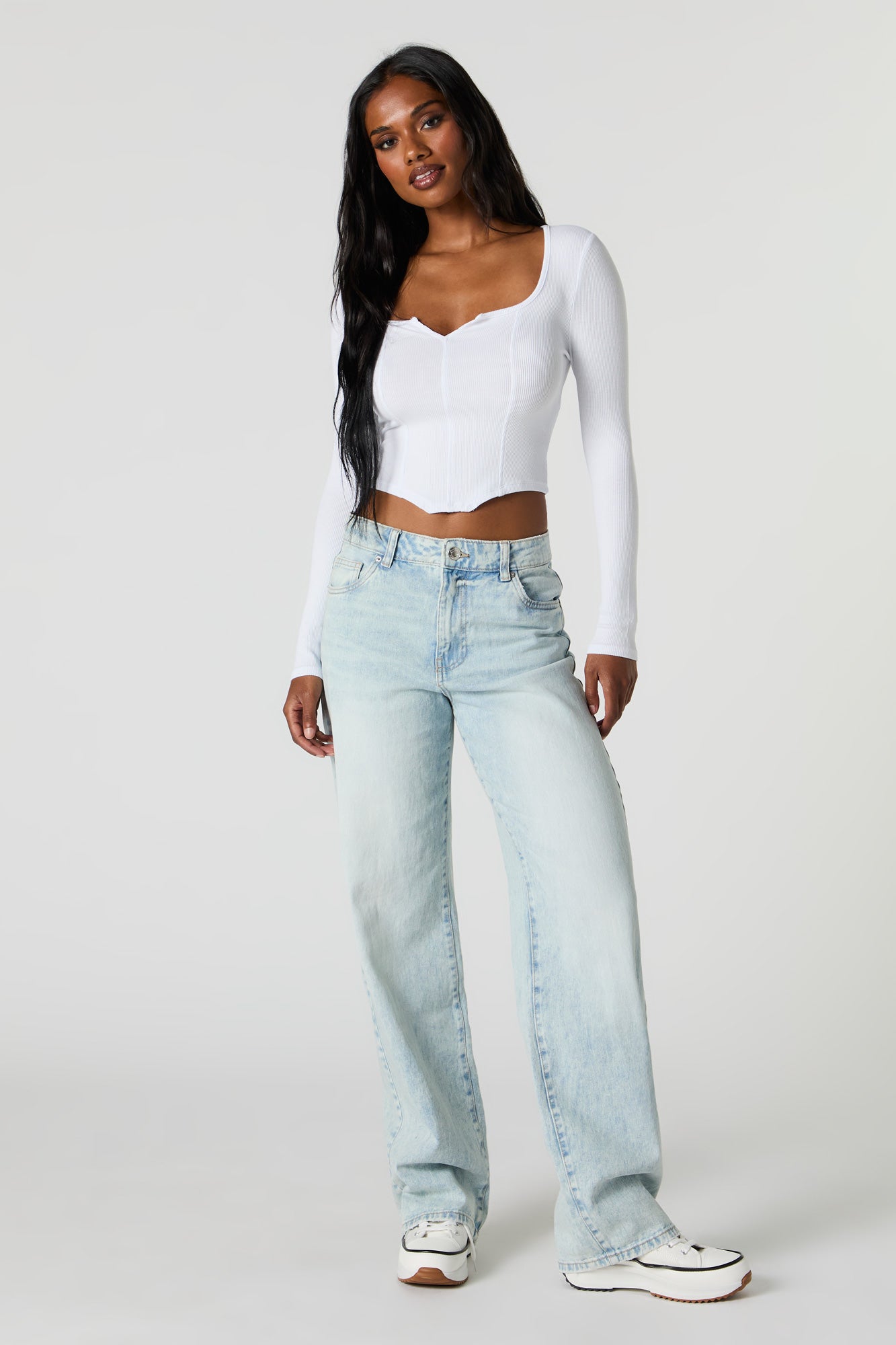 90's High Rise Wide Leg Jean