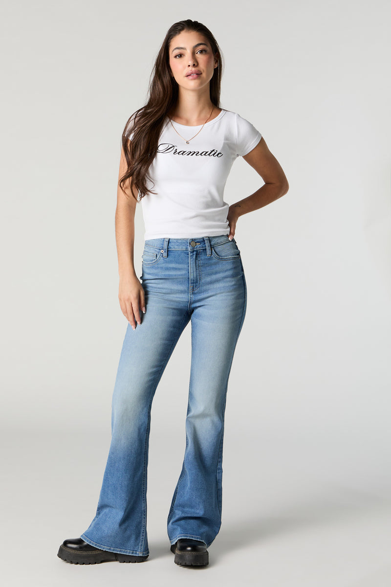 Austin Medium Vintage Wash High-Rise Flare Jean