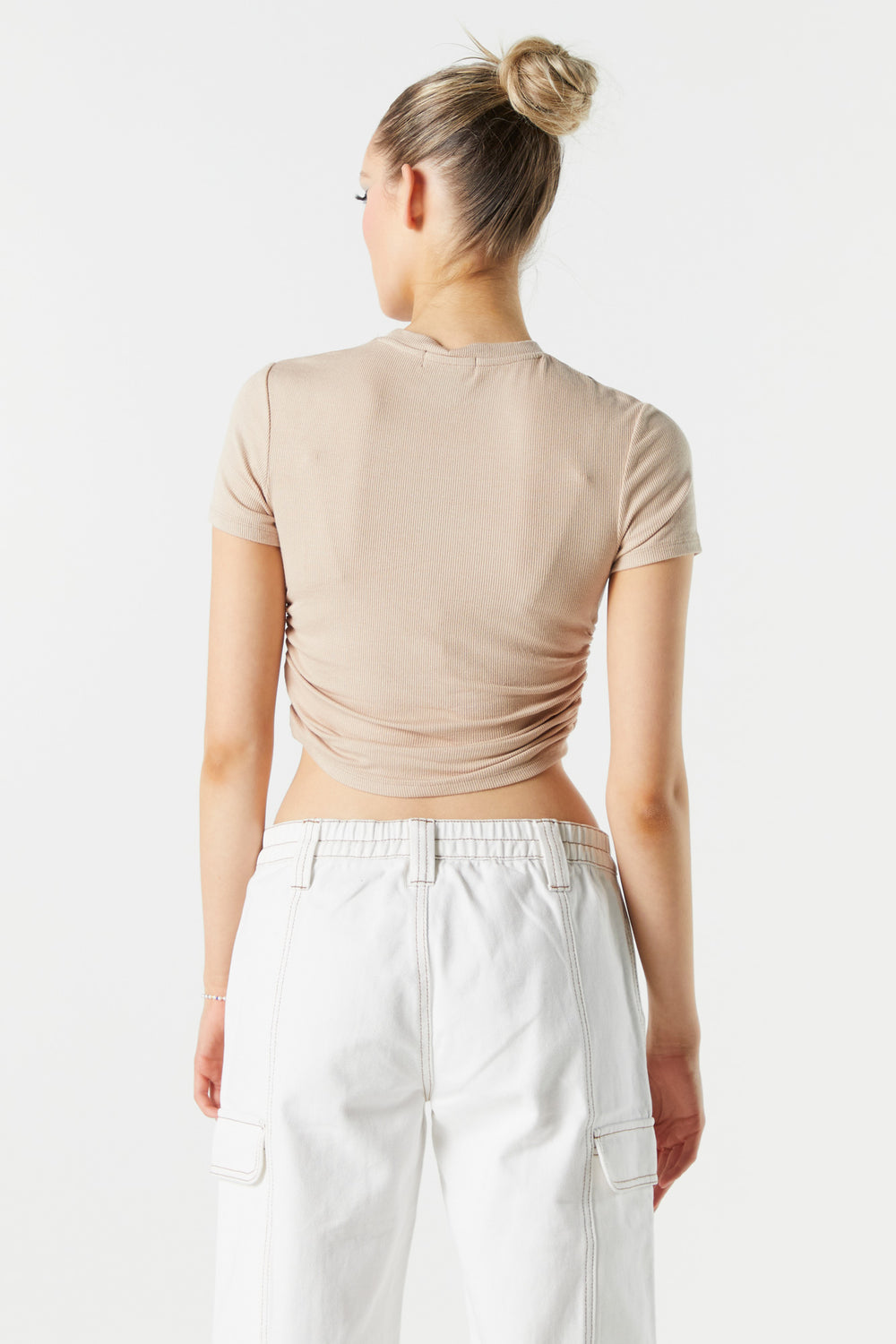 Ribbed Side Cinched Crop Top Ribbed Side Cinched Crop Top 11