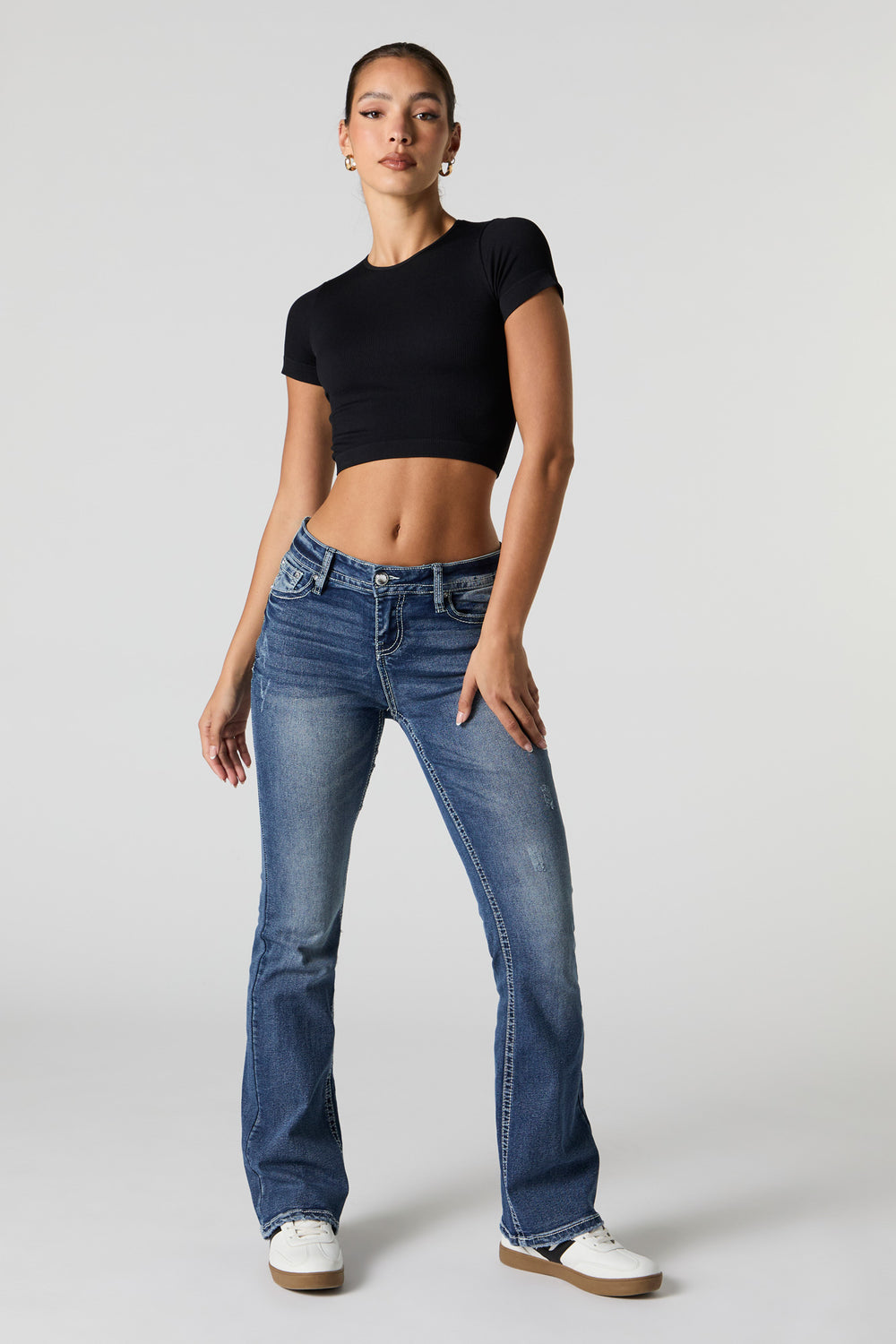 Cropped t shirt best sale