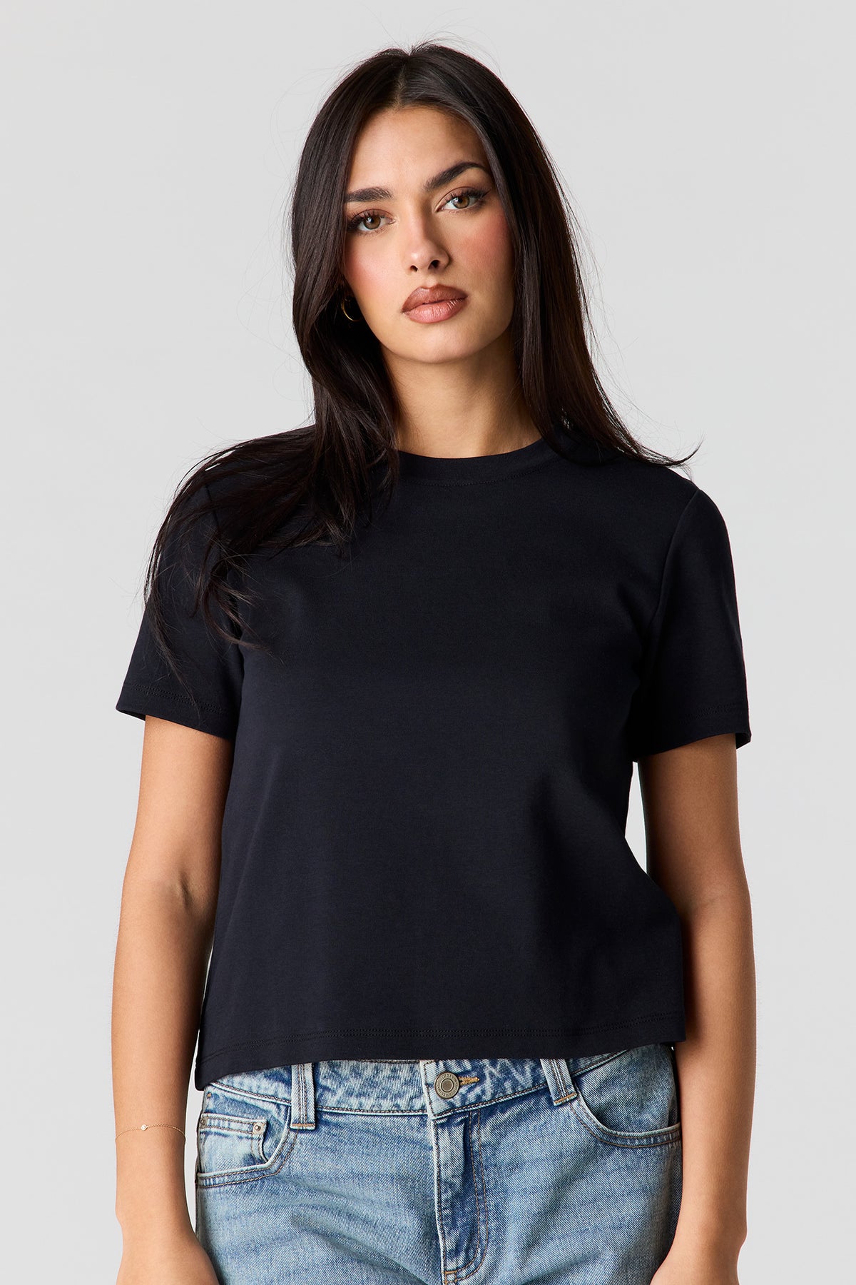 Luxe Heavy Cotton T-Shirt - Black