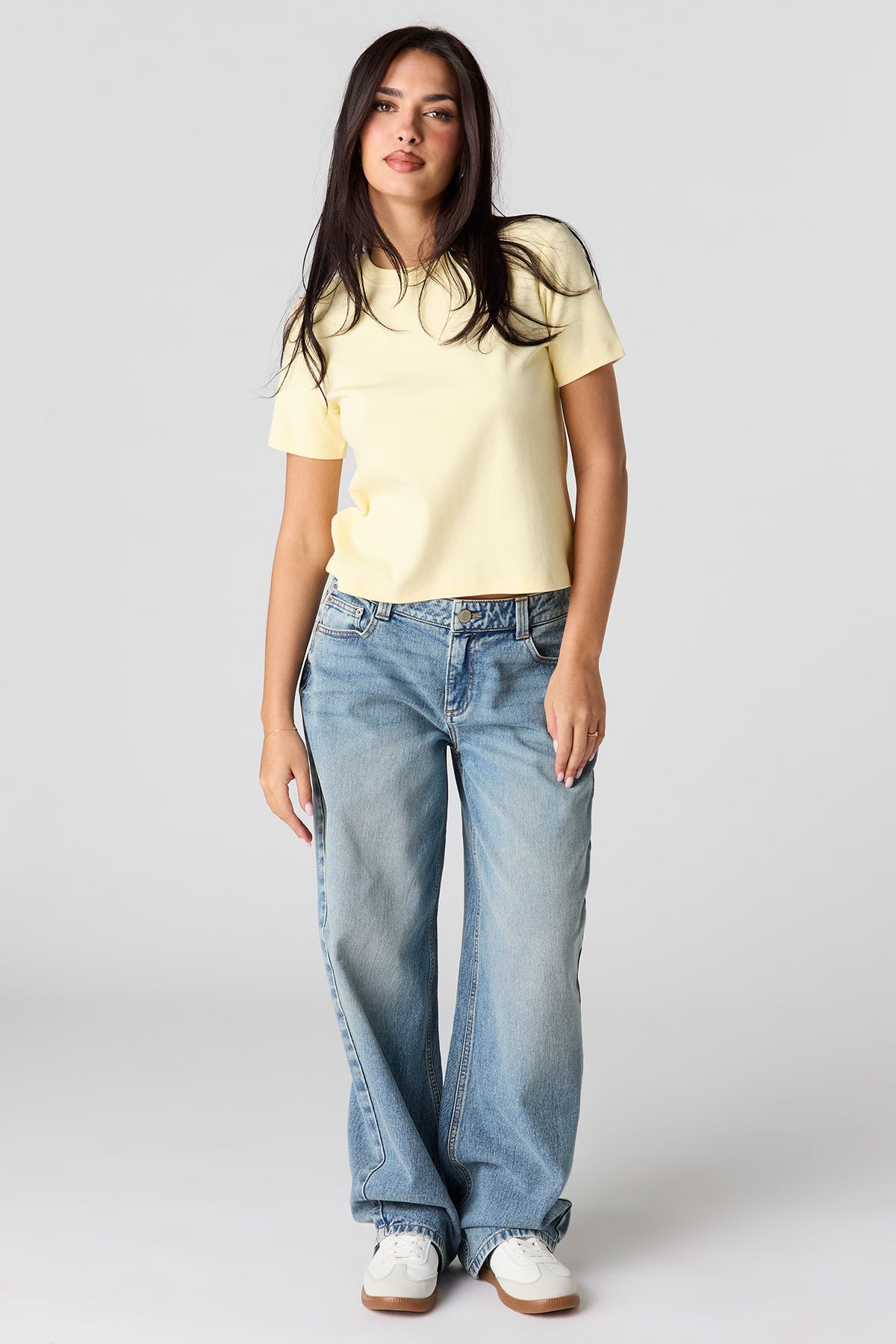 Alt View 3. Luxe Heavy Cotton T-Shirt - Yellow