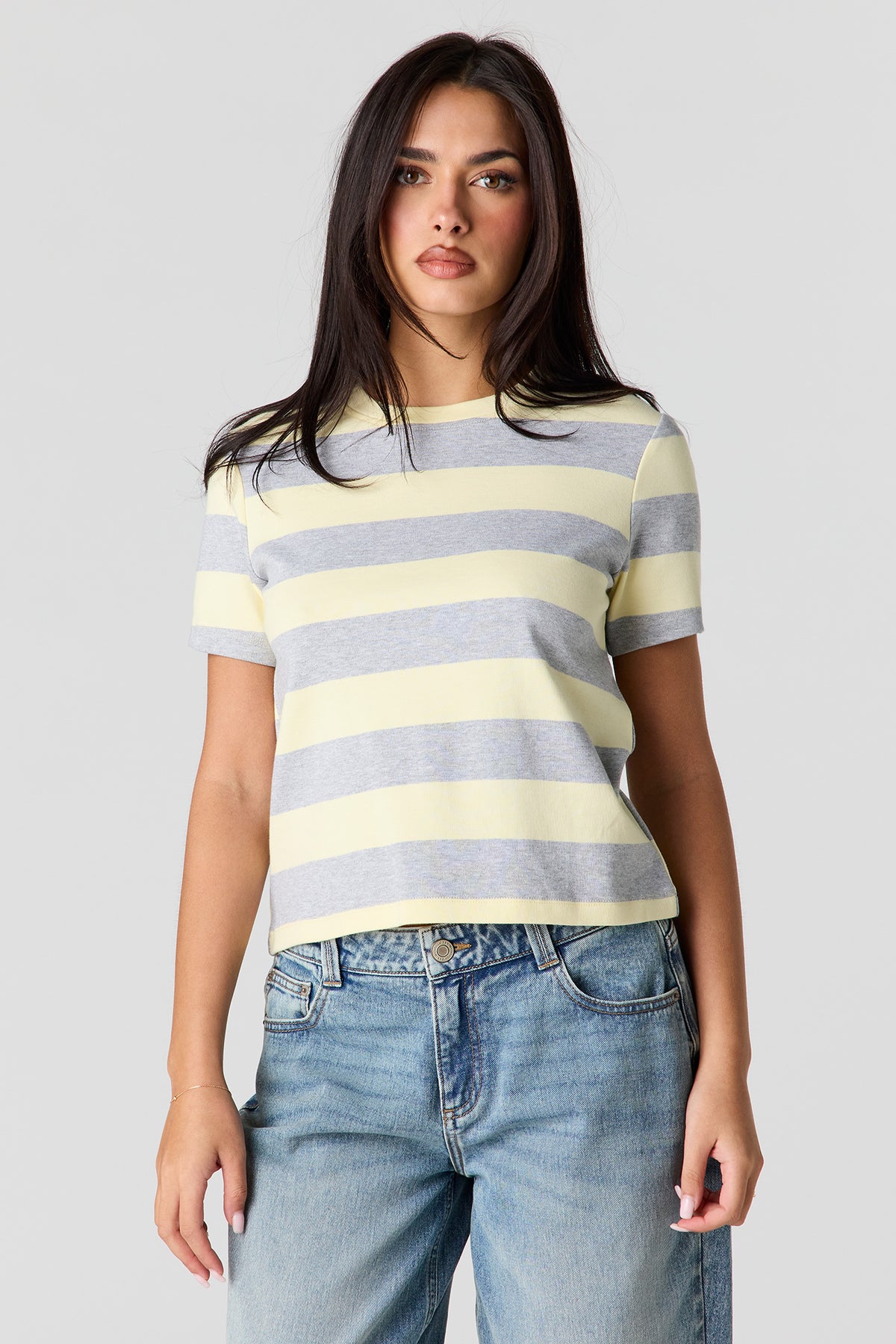 Luxe Heavy Cotton T-Shirt - Pale Yellow