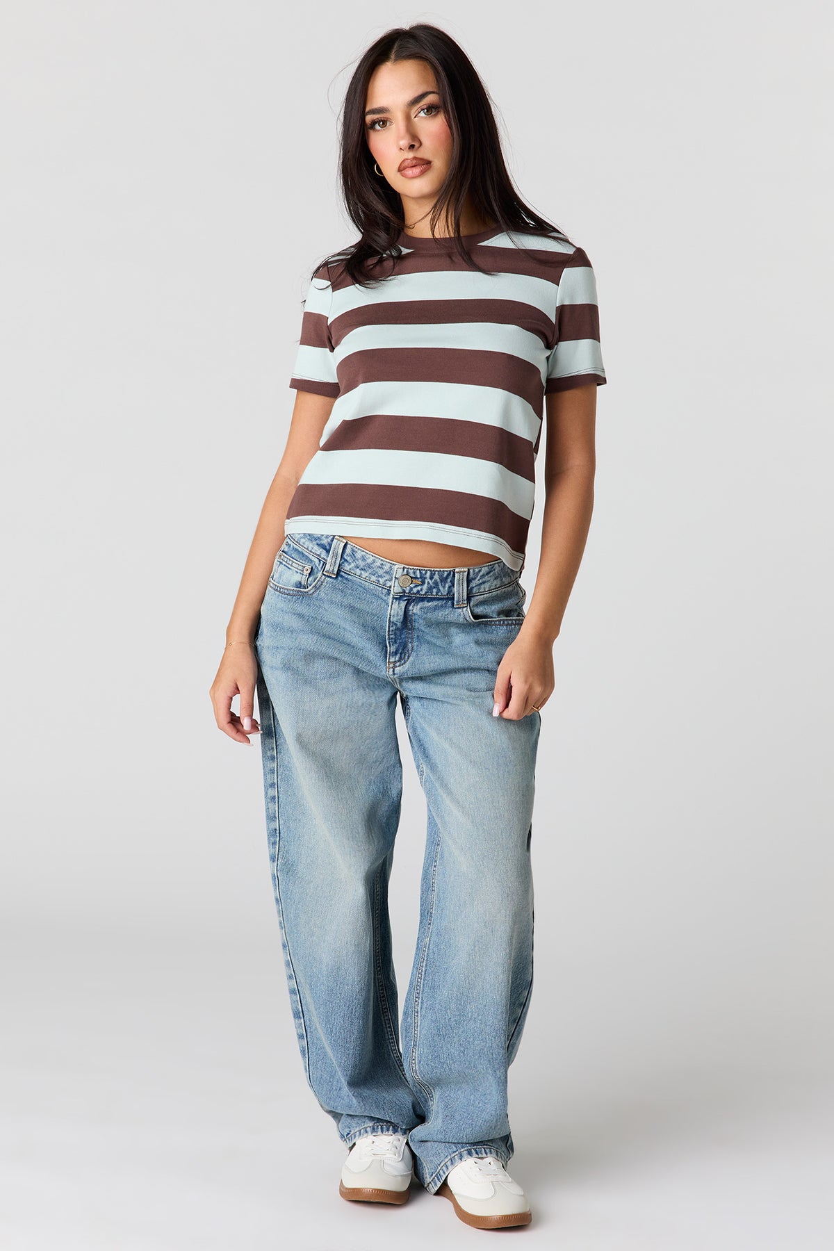 Alt View 3. Luxe Heavy Cotton T-Shirt - Pacific Blue