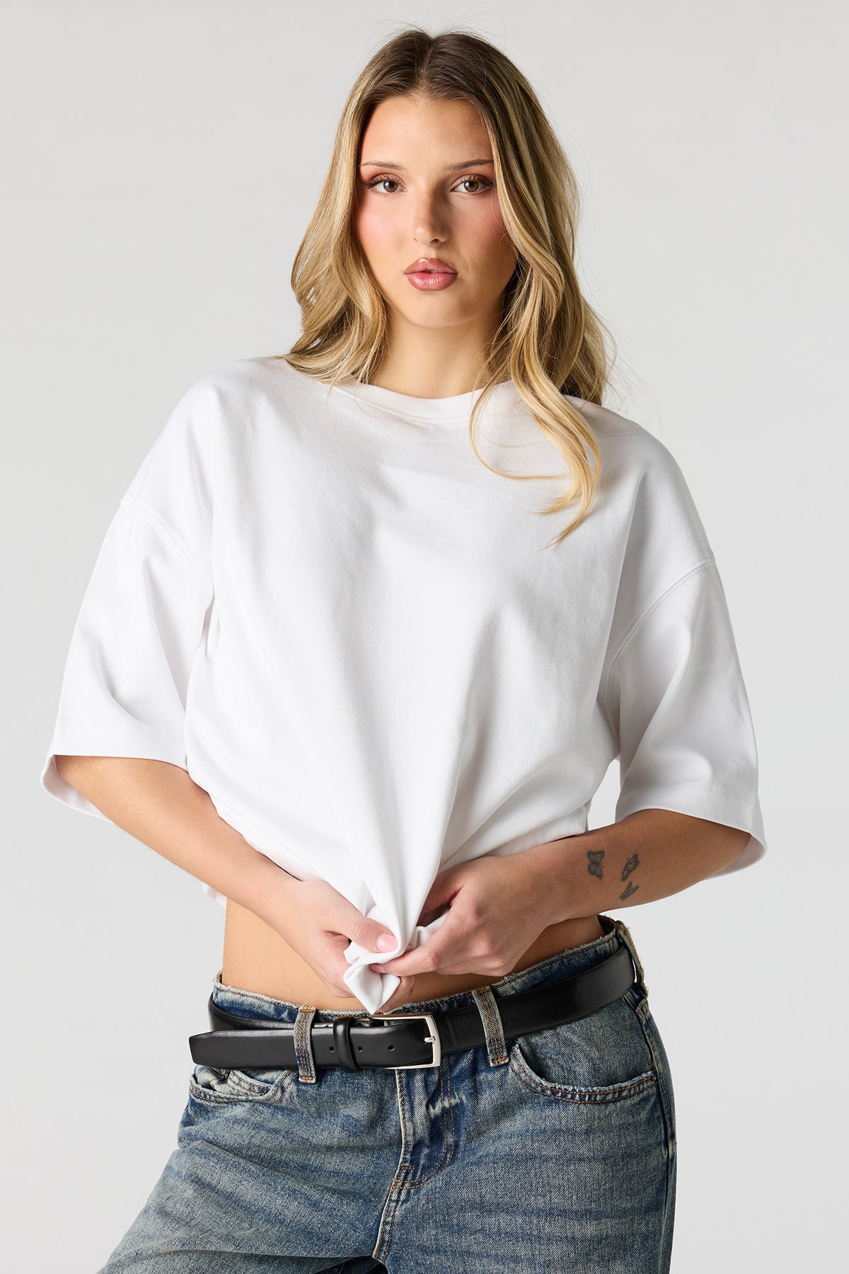Luxe Heavy Cotton Boyfriend T-Shirt - White