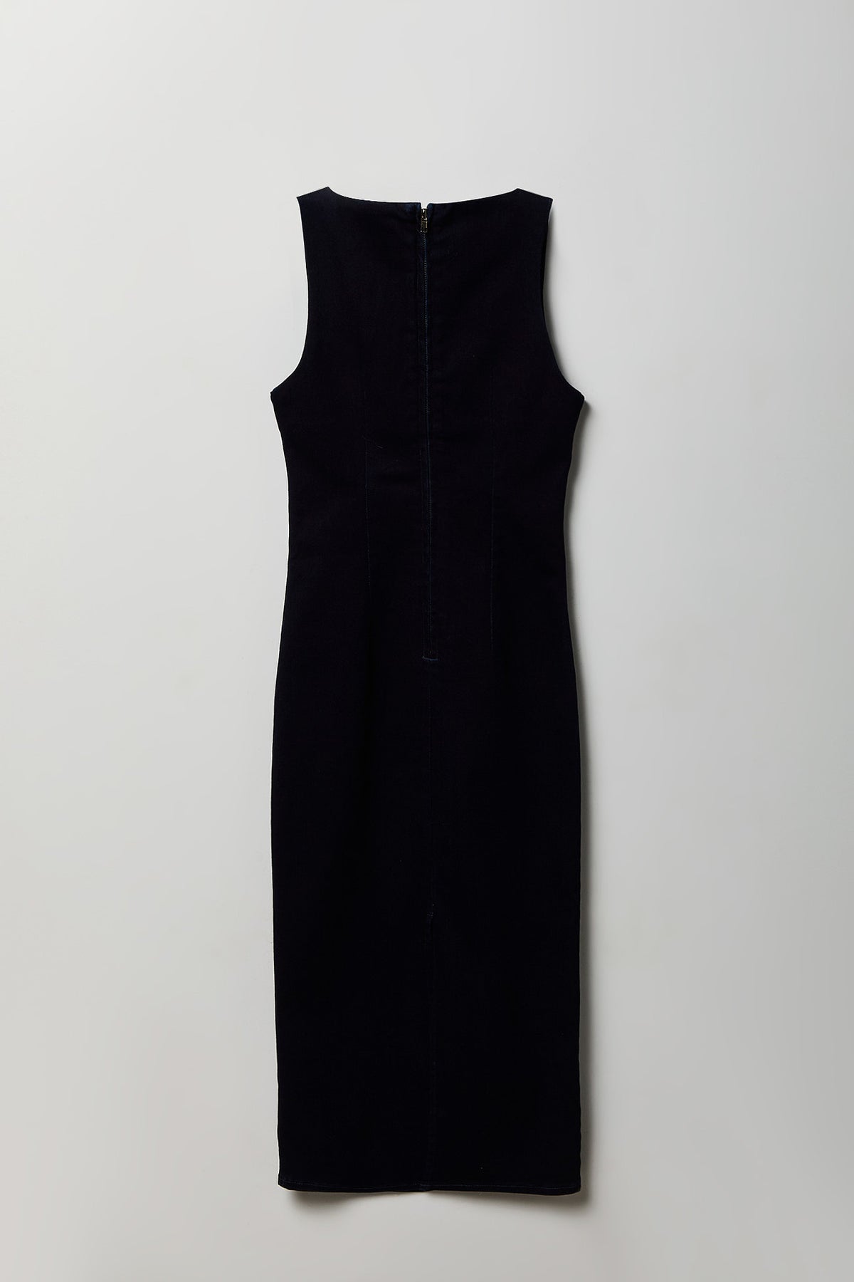 Alt View 2. Denim Square Neck Maxi Dress - Rinse Denim