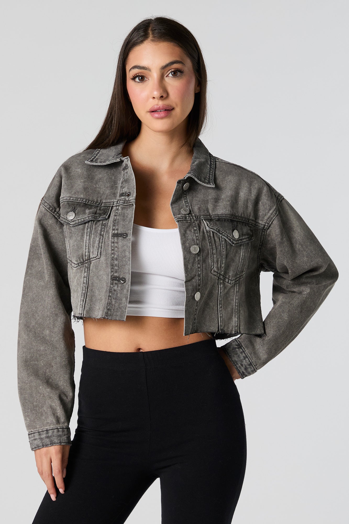 Cropped Denim Jacket