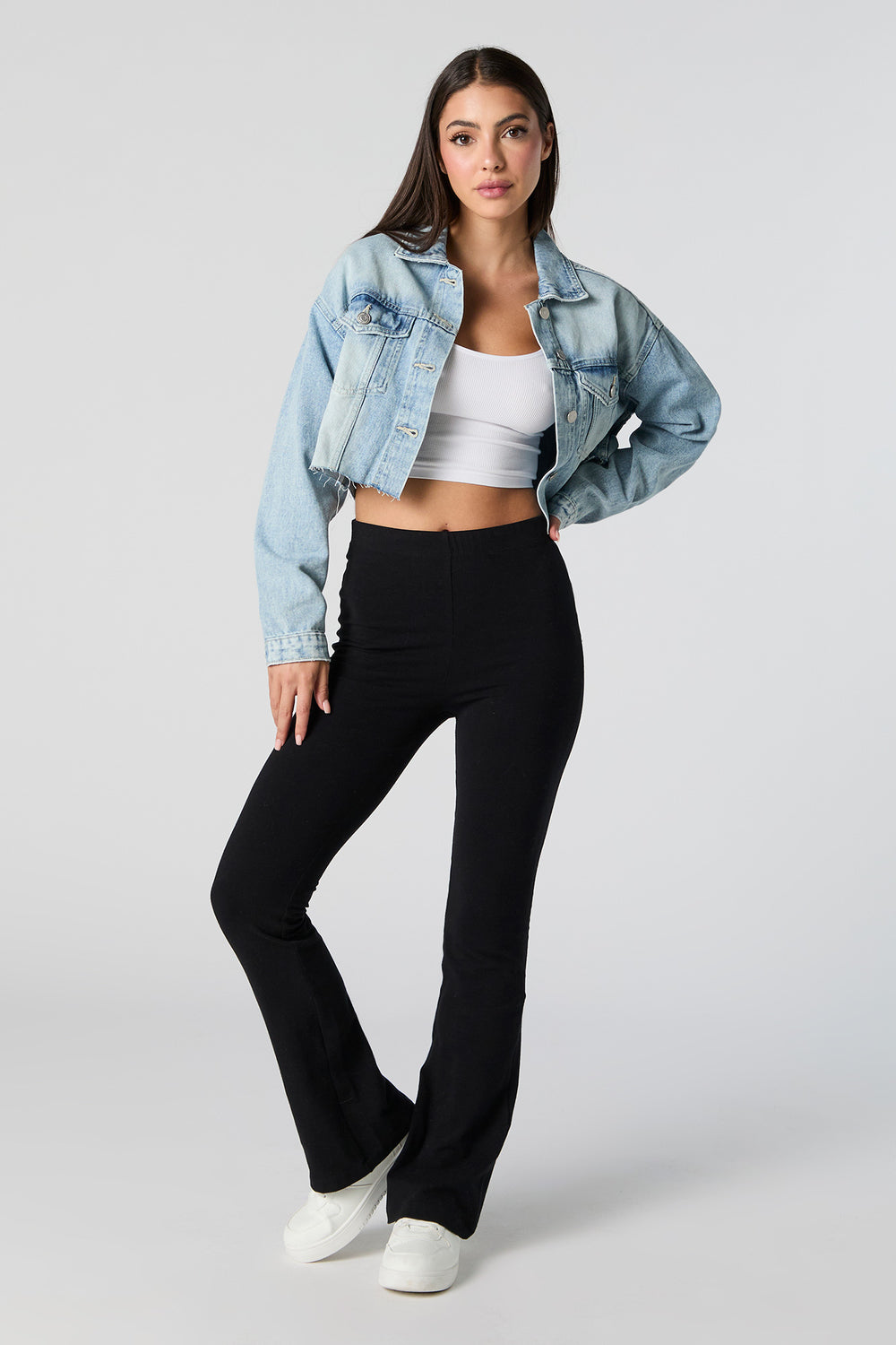 Cropped Denim Jacket Cropped Denim Jacket 9