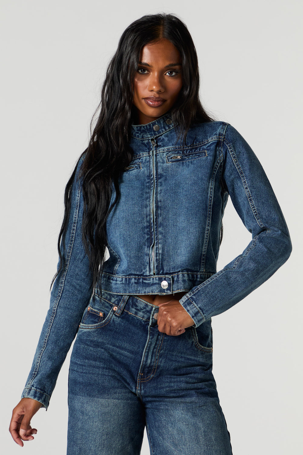 Moto Denim Jacket Moto Denim Jacket 4