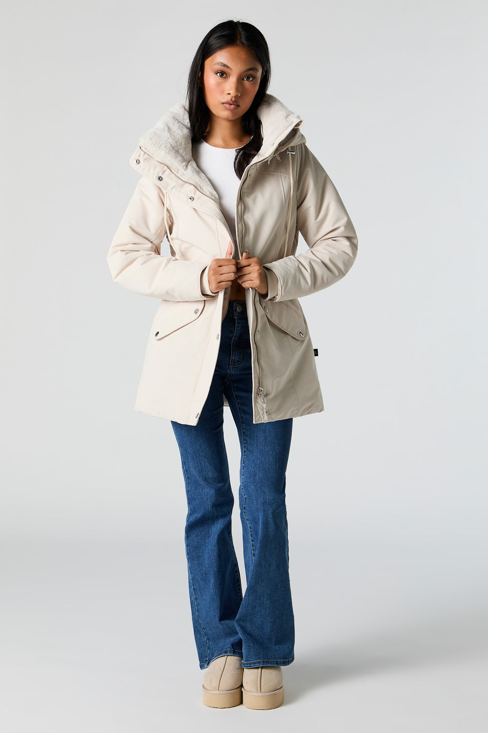 Faux Fur Lined Hooded Parka Faux Fur Lined Hooded Parka 23