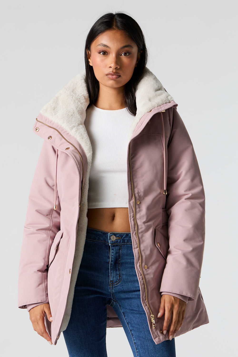 Faux Fur Lined Hooded Parka Faux Fur Lined Hooded Parka 25