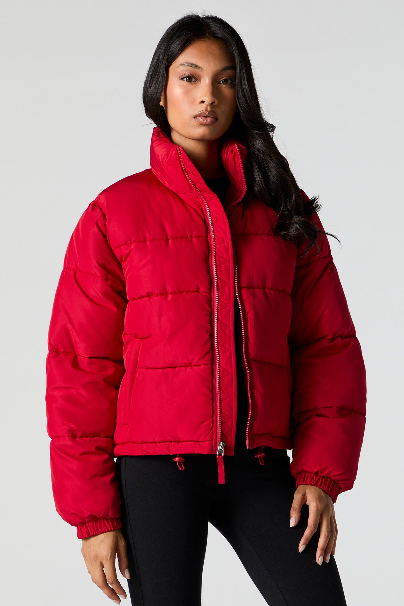 Mock Neck Puffer Jacket