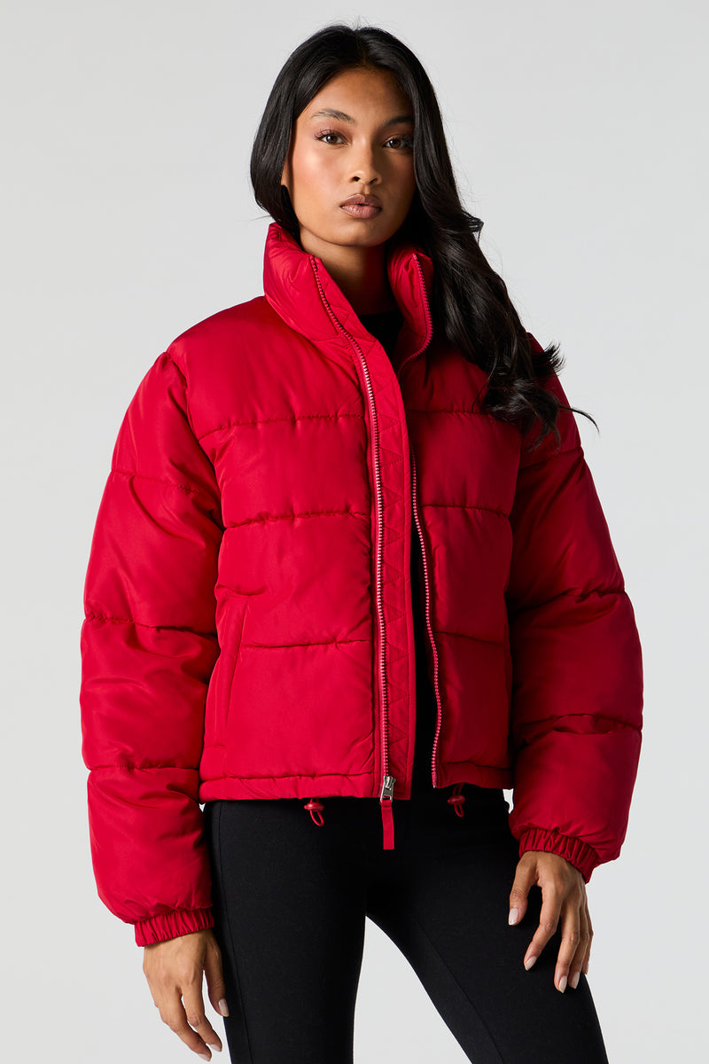 Mock Neck Puffer Jacket