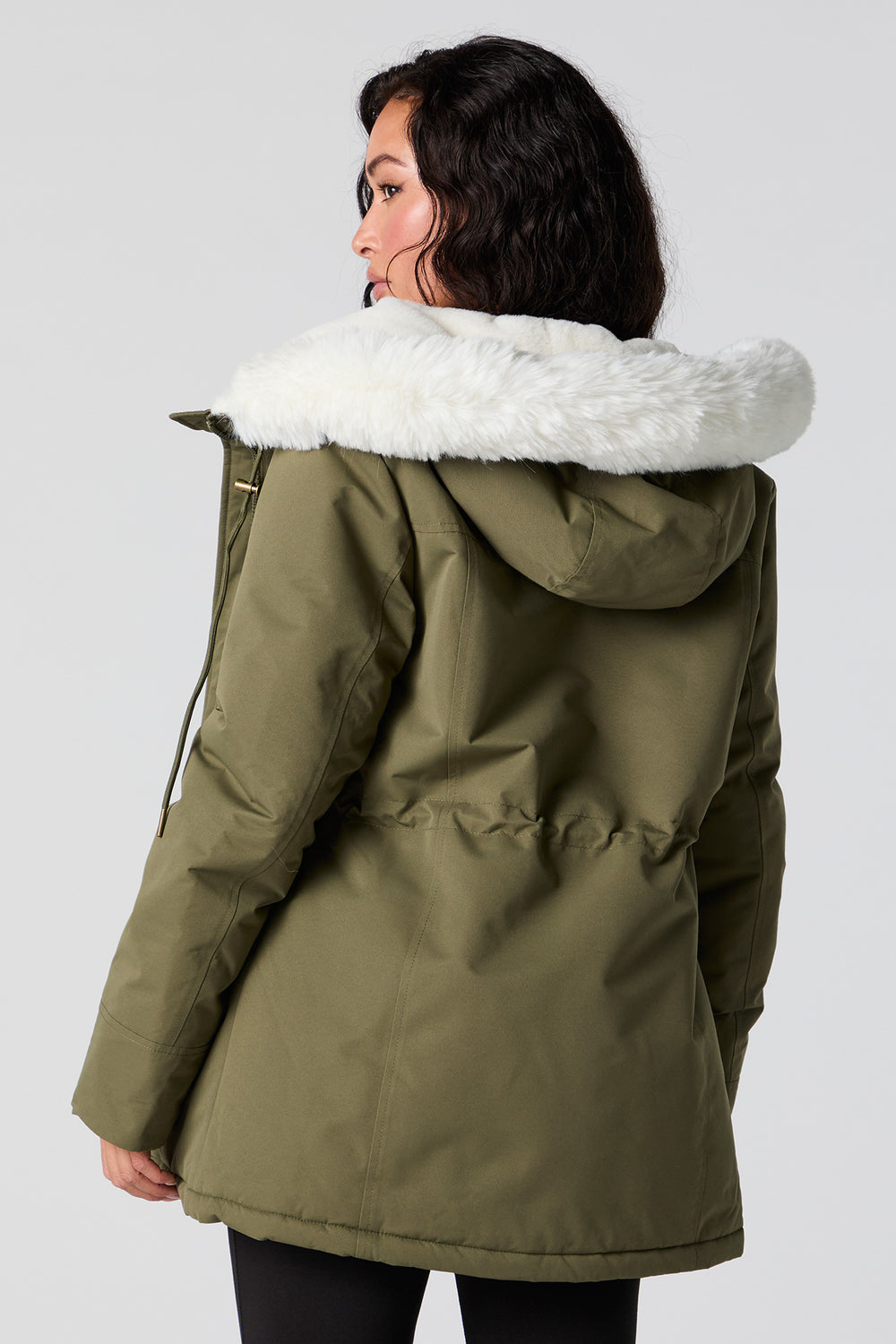 Faux Fur Lined Hooded Parka Faux Fur Lined Hooded Parka 8