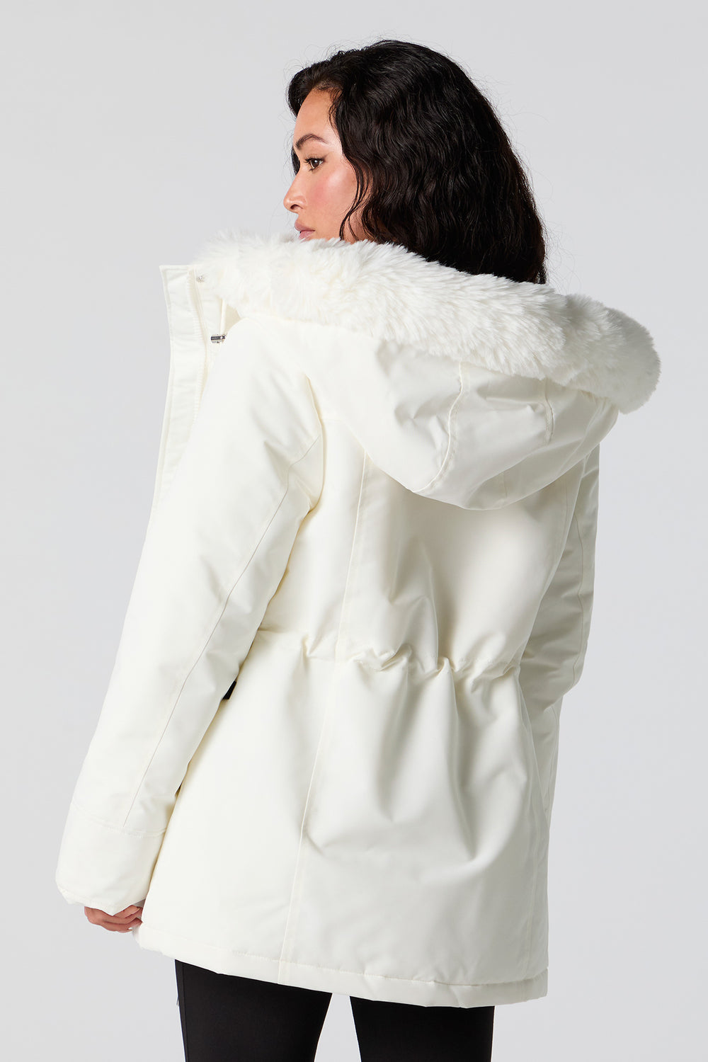 Faux fur lined parka best sale