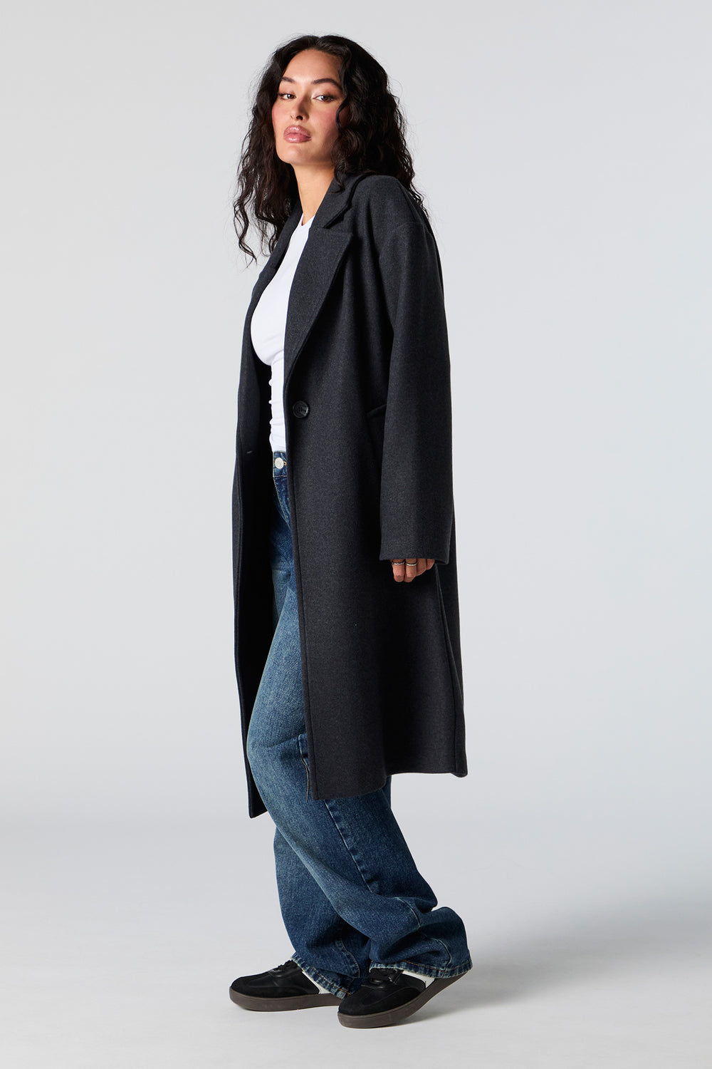 Single Button Midi Coat Single Button Midi Coat 9