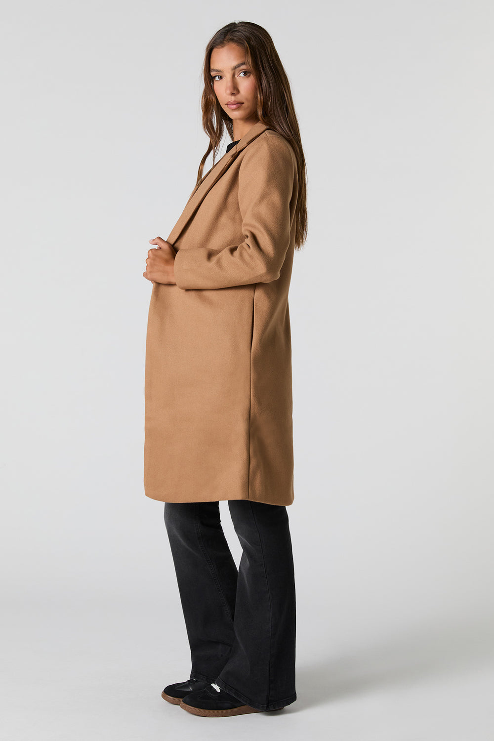 Collared Single Button Coat Collared Single Button Coat 14