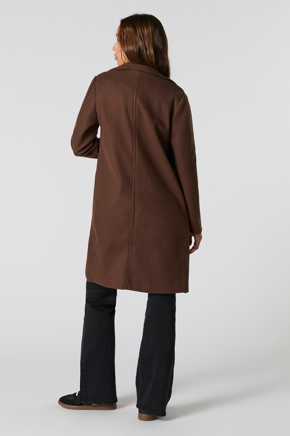 Collared Single Button Coat Collared Single Button Coat 3